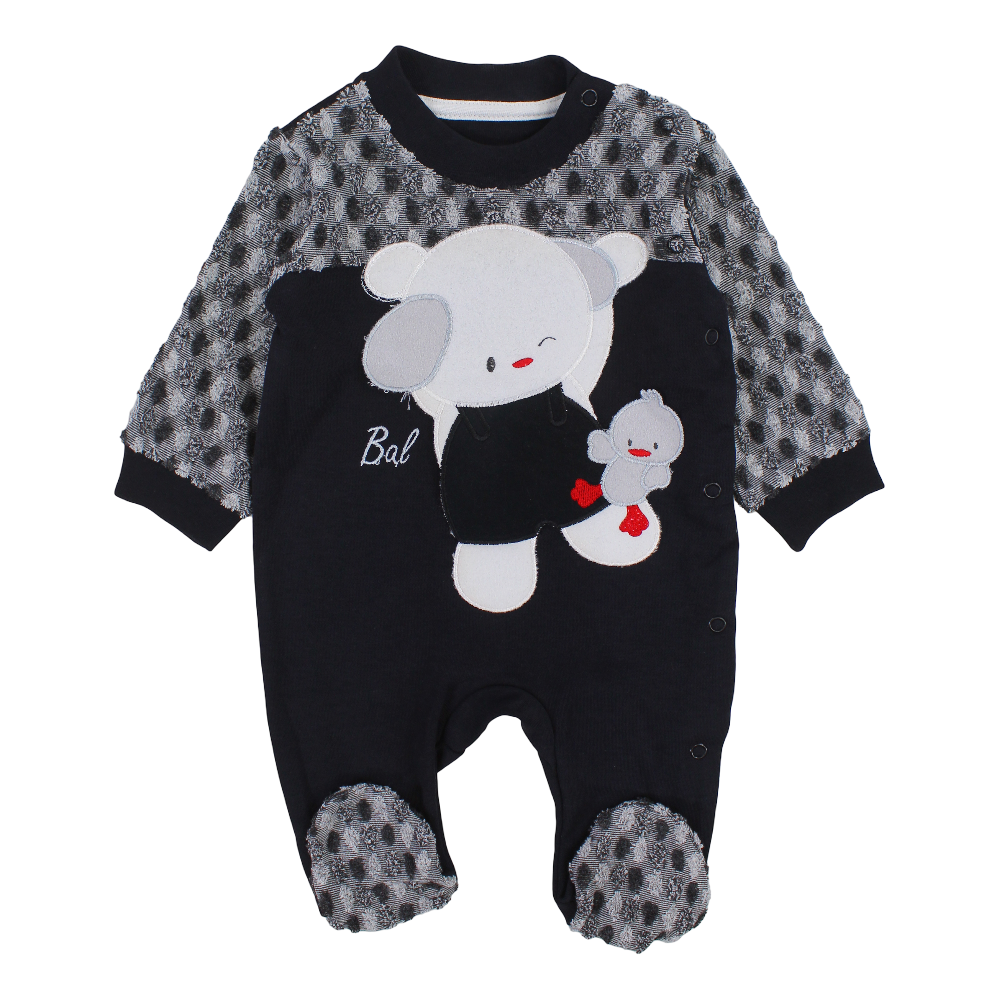 Unisex Baby Cotton Baby Footie – Bear & Duck Design