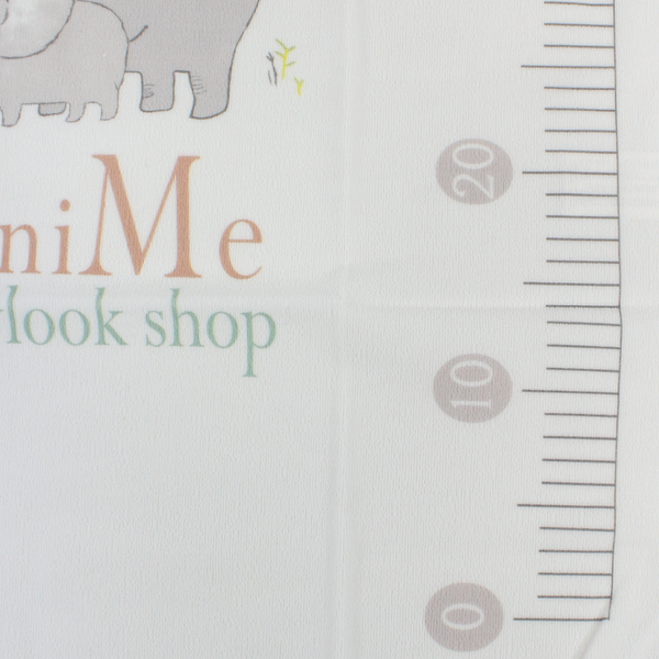 Cotton Changing Mat – Off-White with Elephant Print