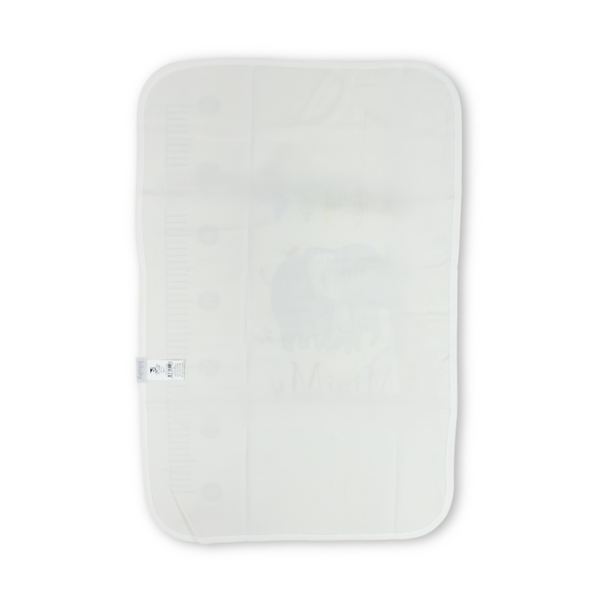Cotton Changing Mat – Off-White with Elephant Print