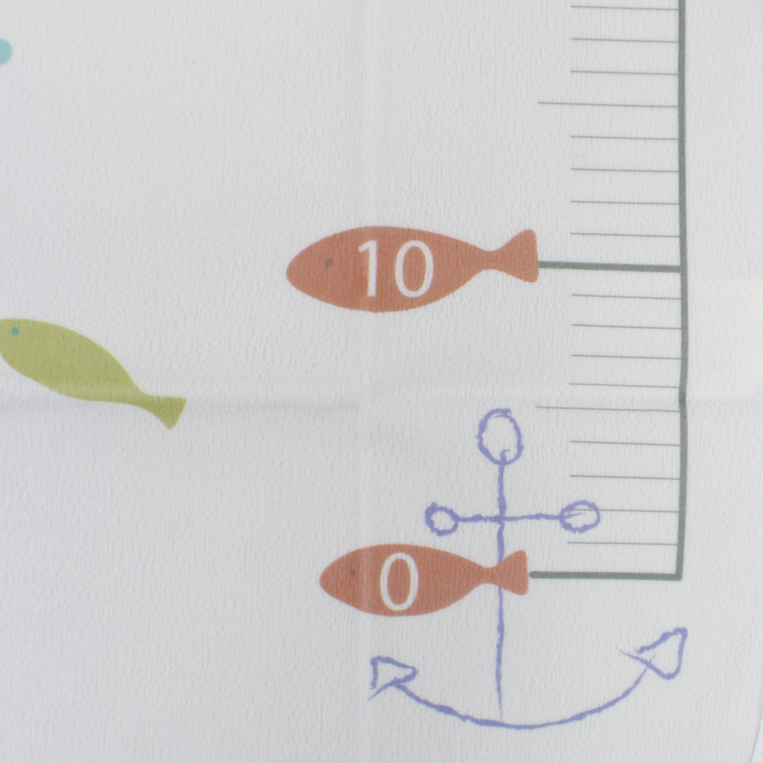 Waterproof Baby Changing Mat – Off-White with Fish Print