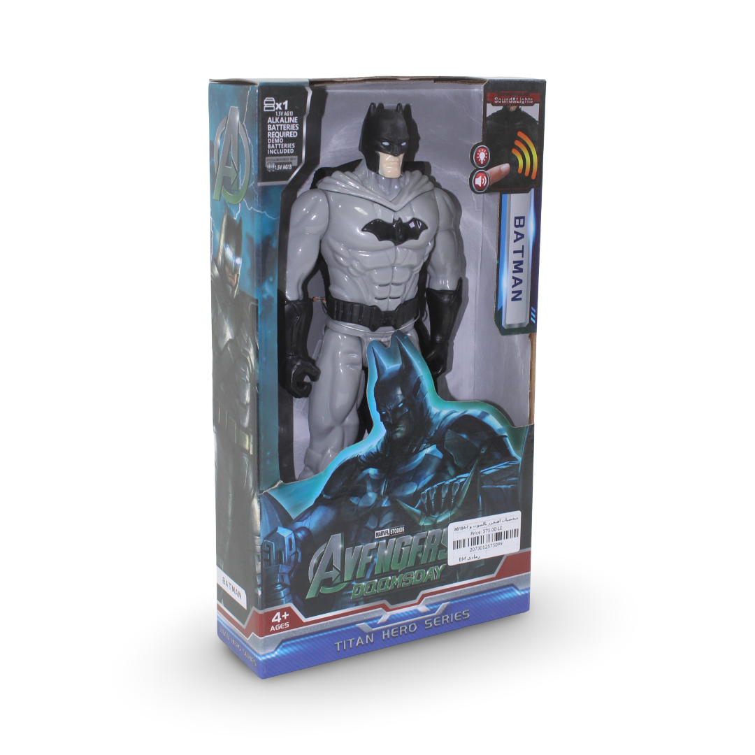 Batman Action Figure (Light & Sound) – Grey