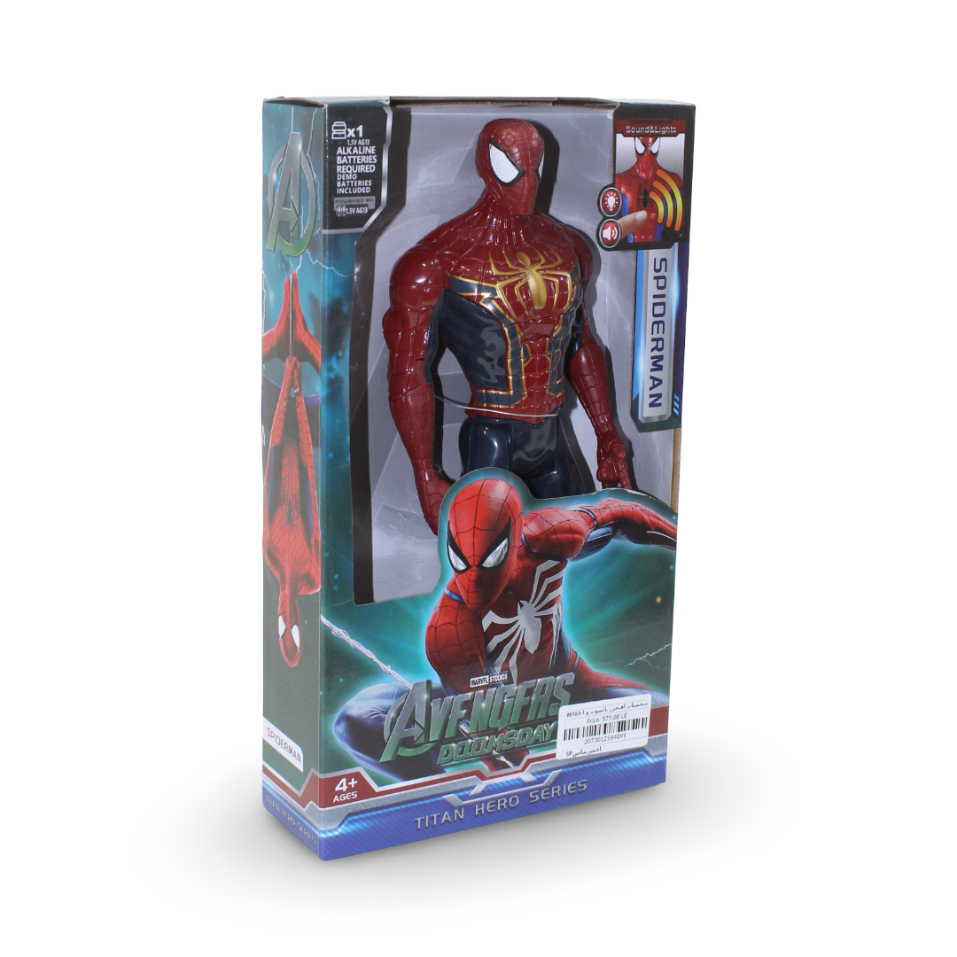 Spider-Man Action Figure (Light & Sound) – Red