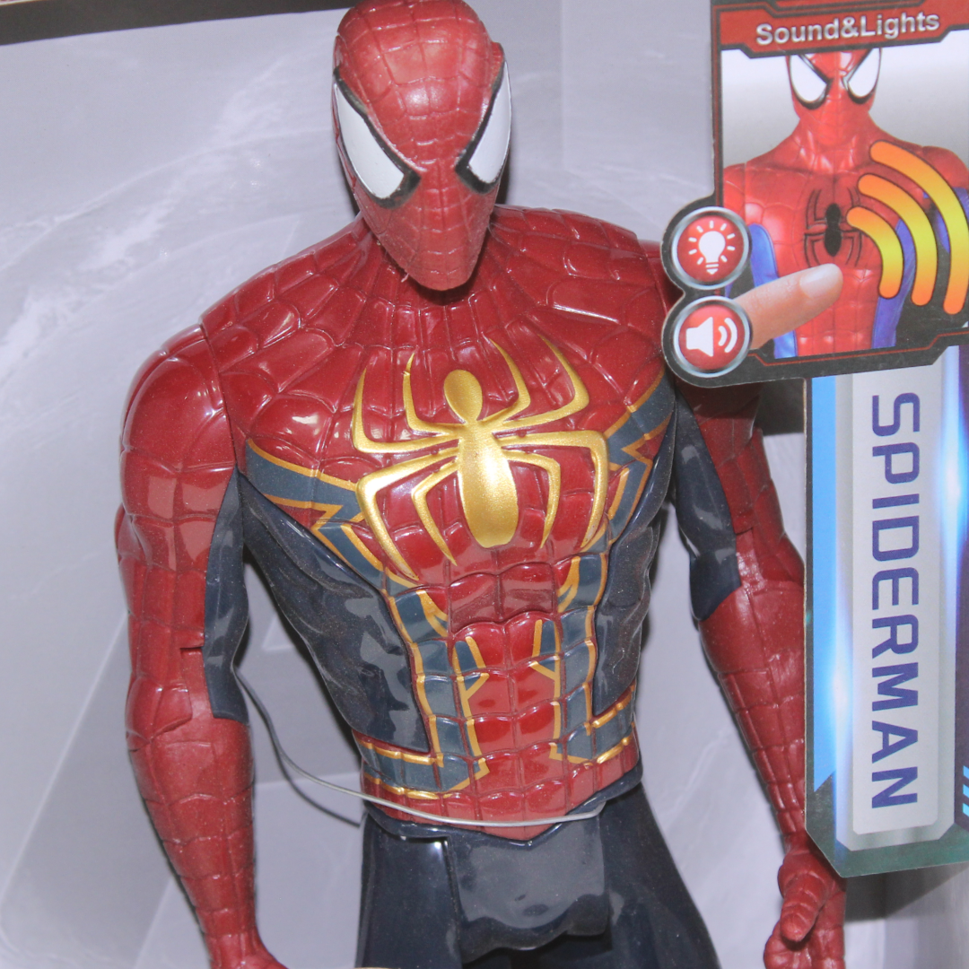 Spider-Man Action Figure (Light & Sound) – Red
