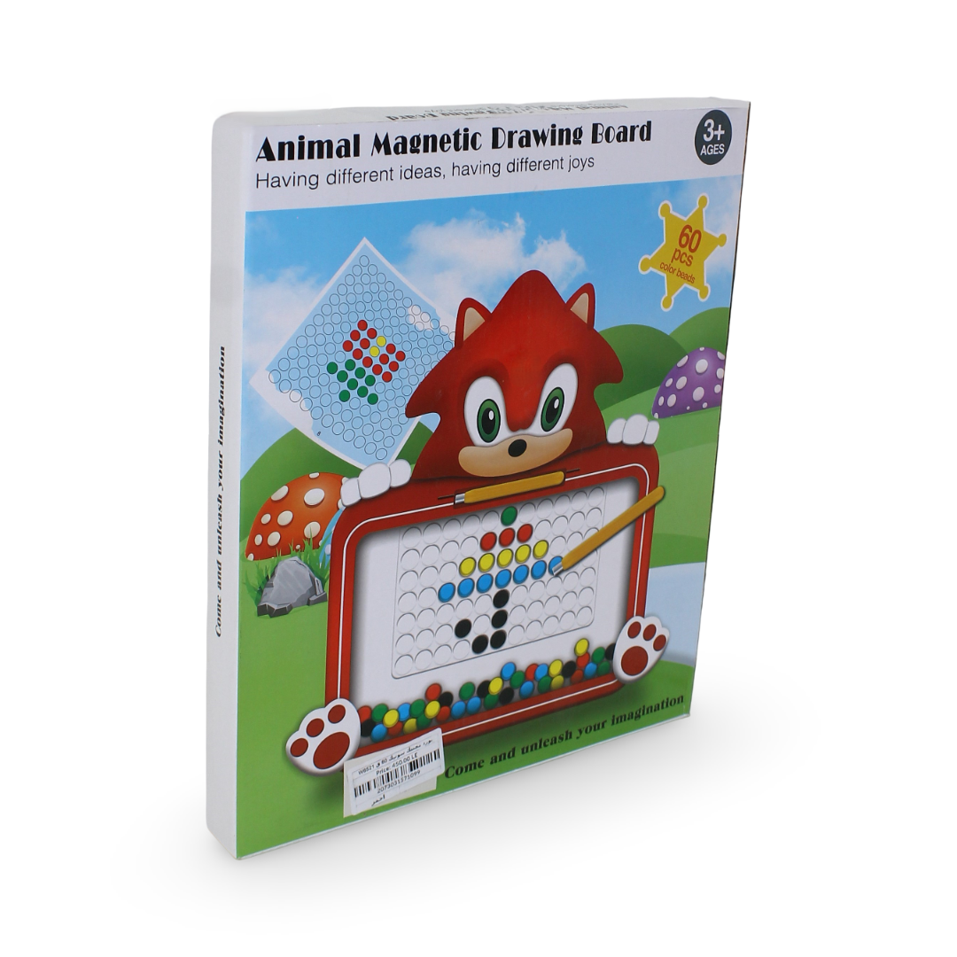 Sonic Animal Magnetic Drawing Board 60 Pcs – Red