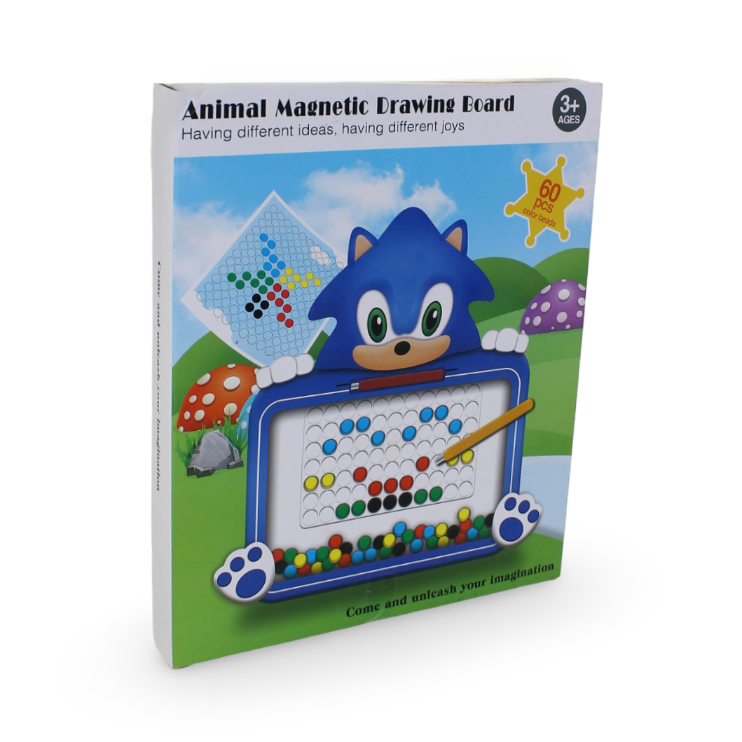 Sonic Animal Magnetic Drawing Board 60 Pcs – Red