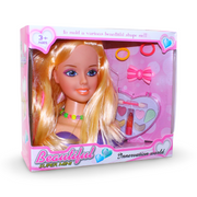 Super Mini Beautiful Hair Styling and Makeup Doll Head Set – Purple