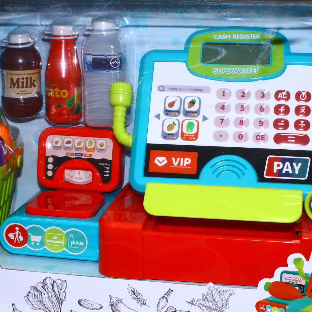 Children's Market and Cash Register Playset (Light & Sound)