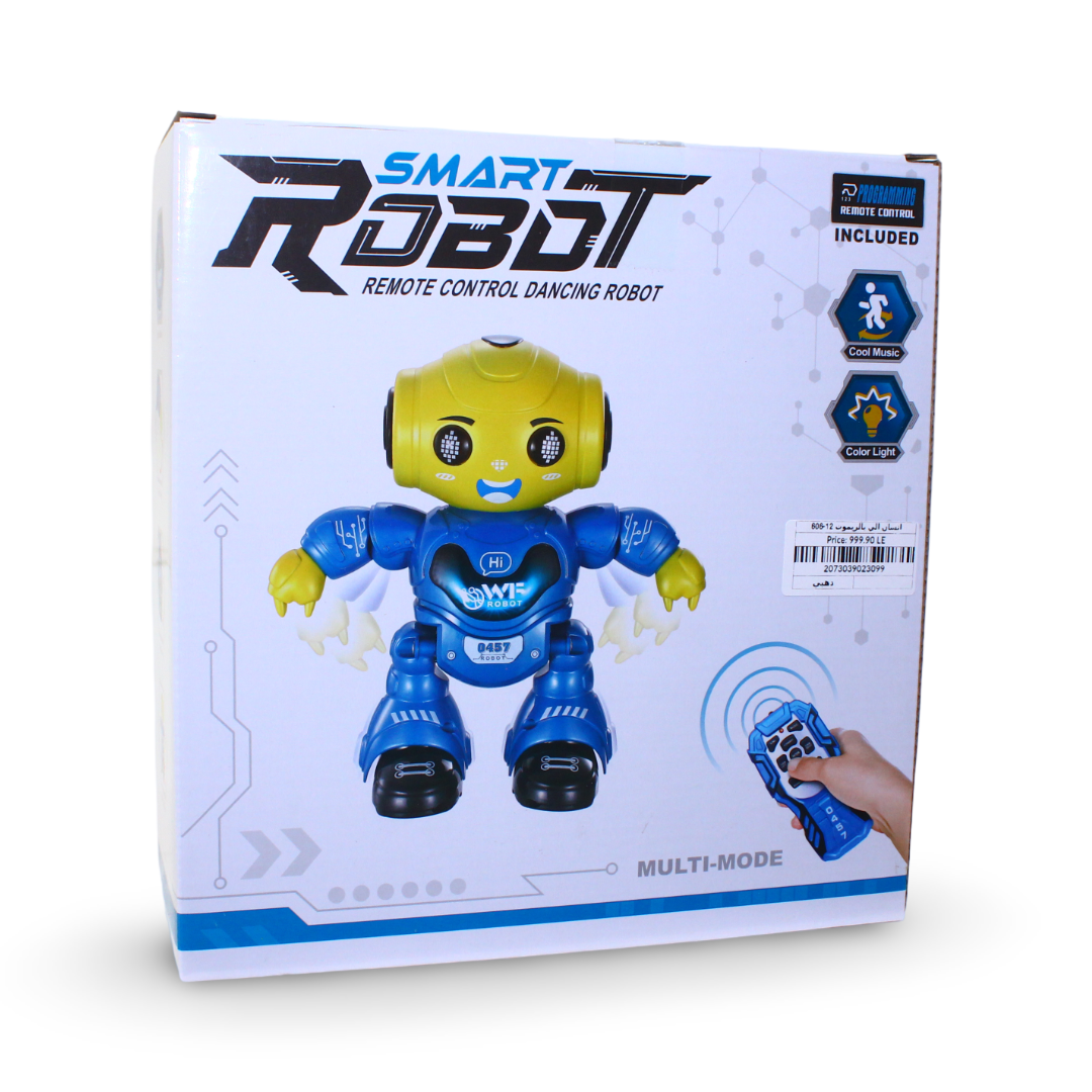 Smart Robot RC Dancing Toy – Blue & Gold
