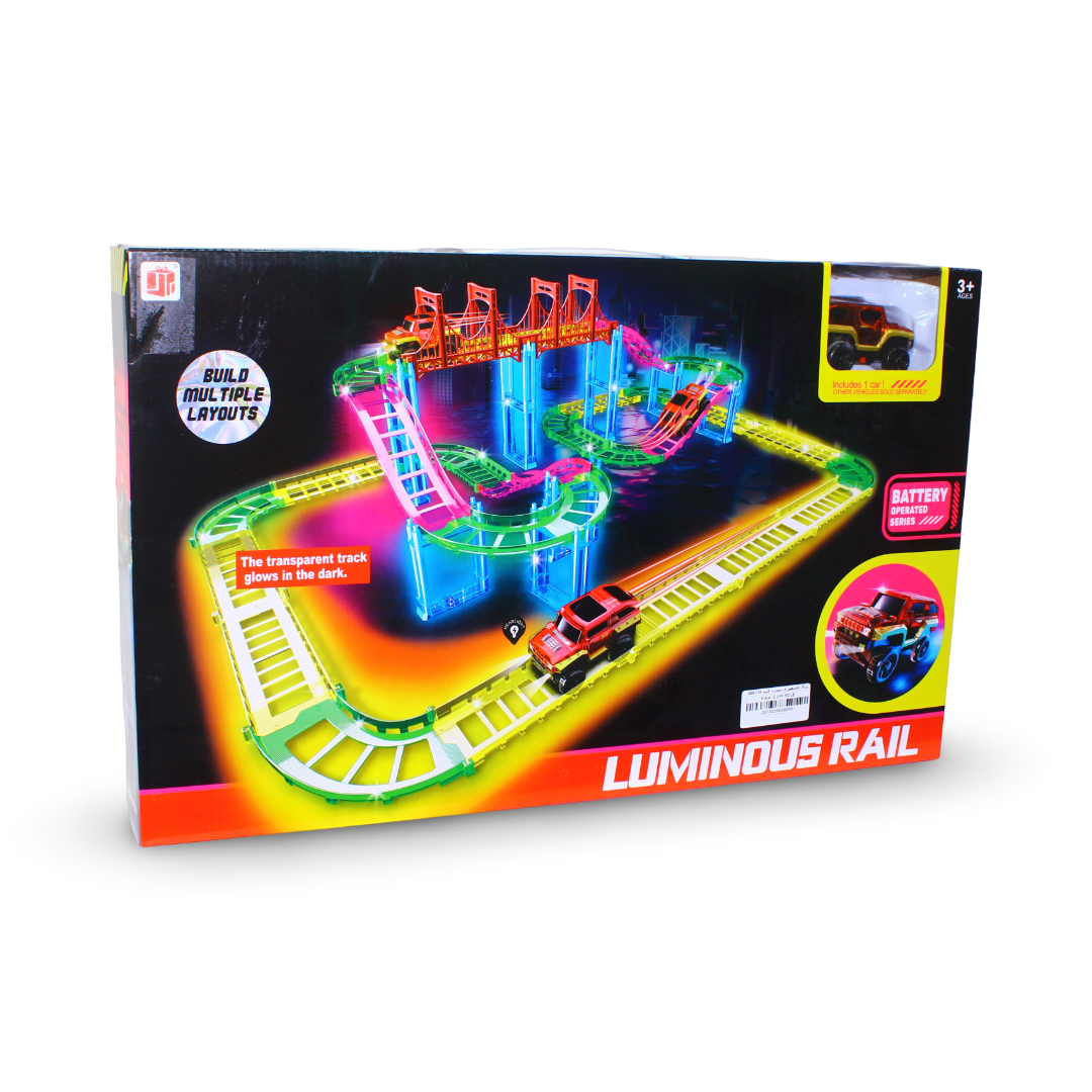 Luminous Rail glow-in-the-dark Flexible Car Track Toy Set