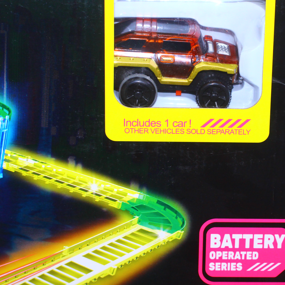 Luminous Rail glow-in-the-dark Flexible Car Track Toy Set