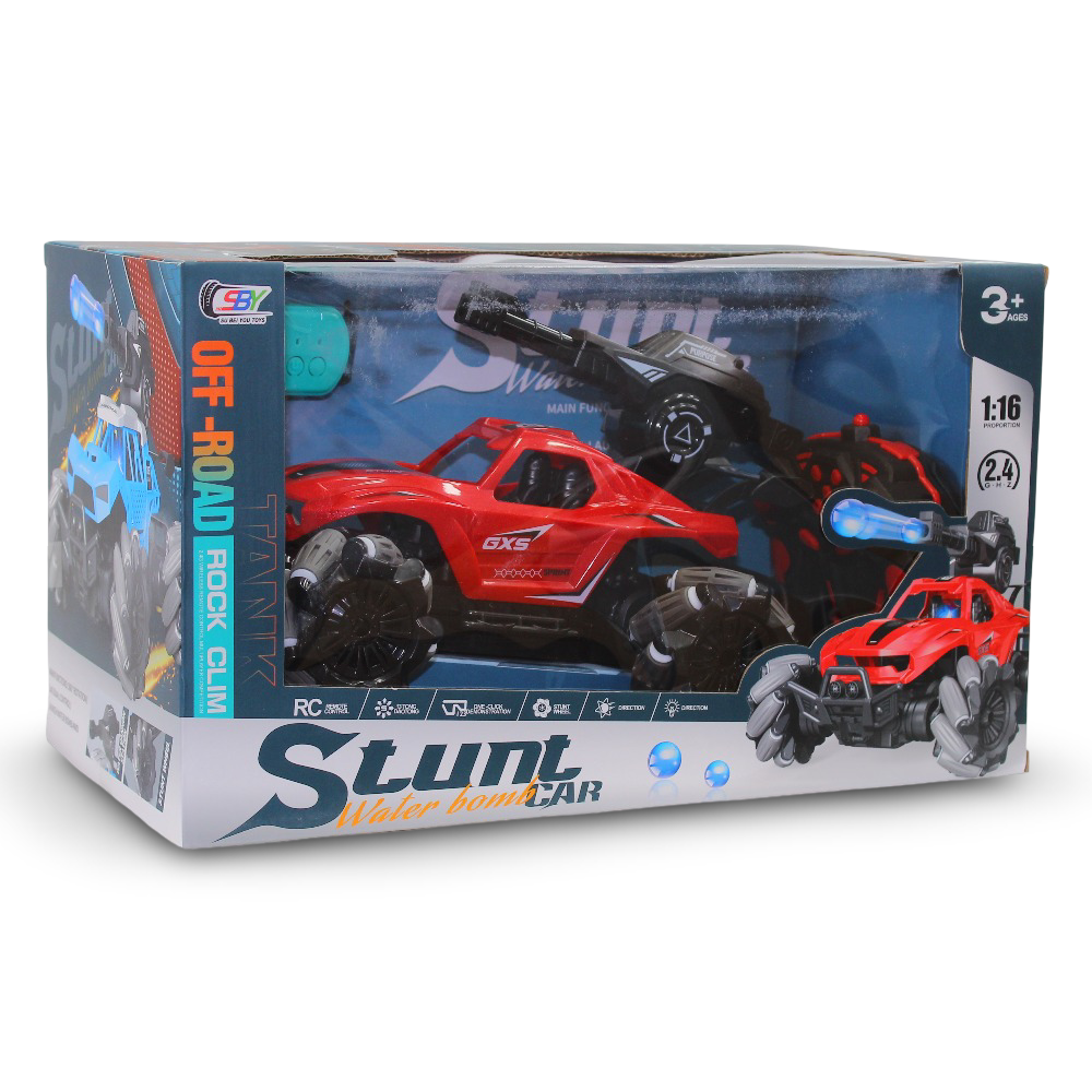 Remote Control Stunt Water Bomb Car – Red