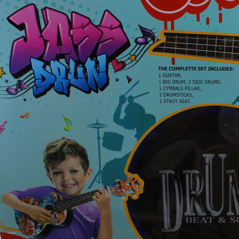 Drums & Guitar Set – Blue