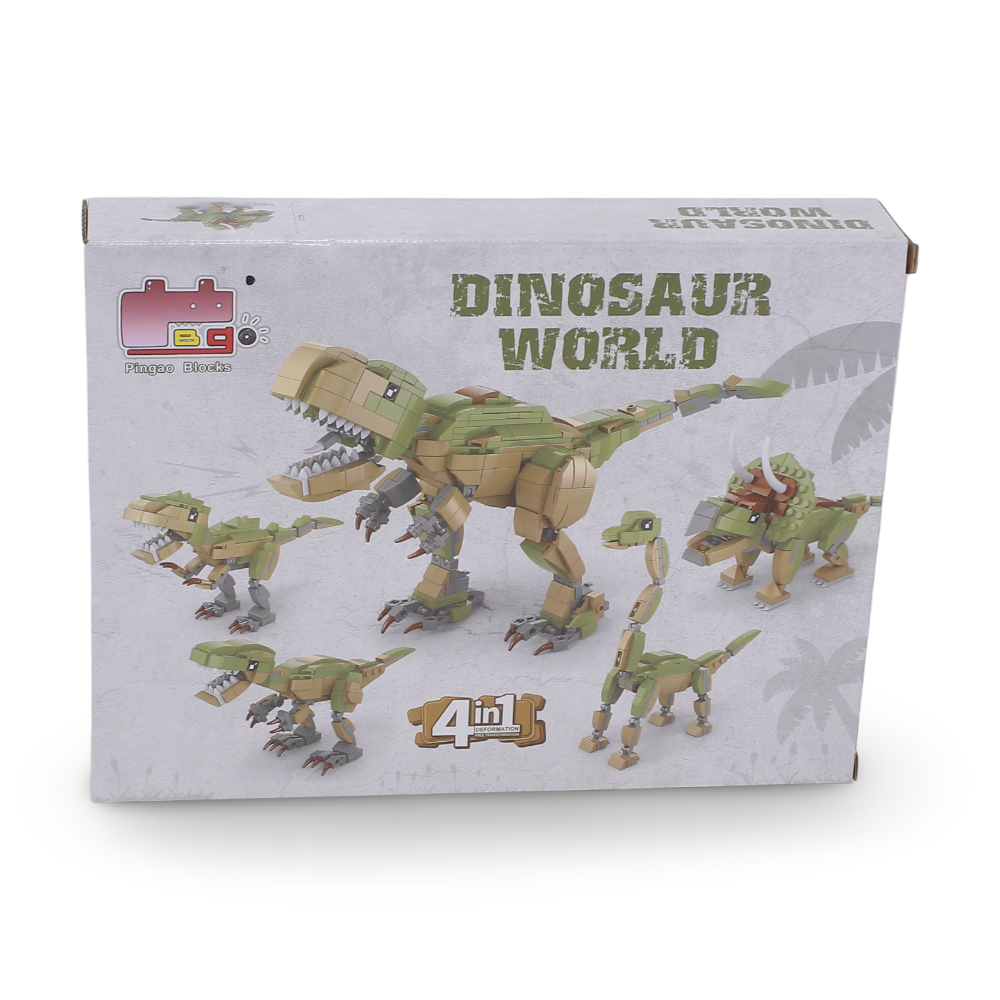 Come Alive Dinosaur World 4-in-1 Triceratops Building Block Set – 200 Pcs