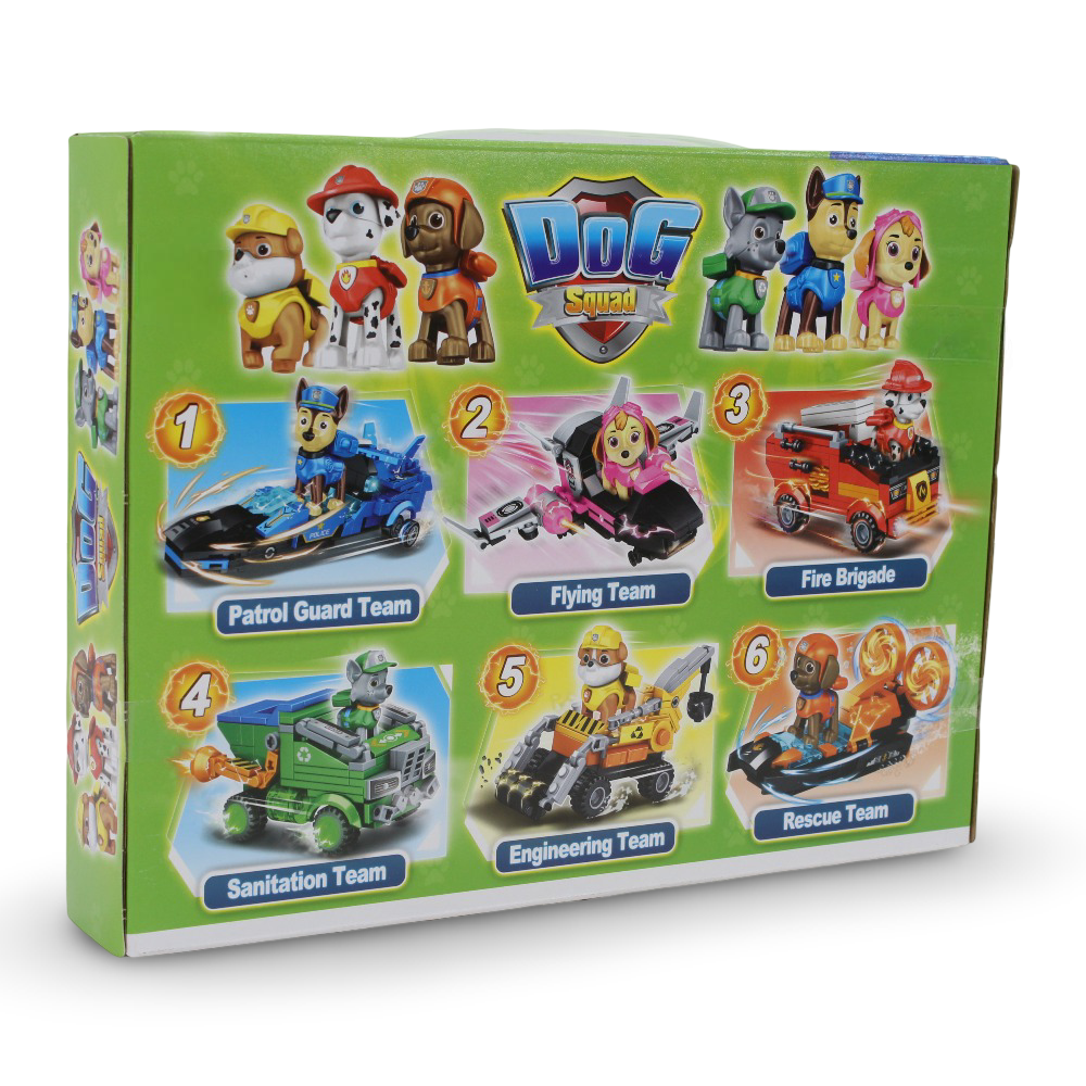 Dog Squad Building Block Set - Sanitation Team (215 Pcs)