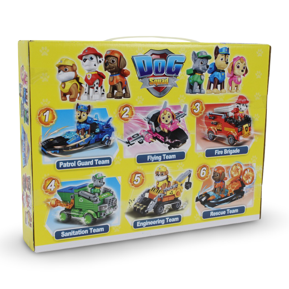 Dog Squad Building Block Set - Engineering Team (204 Pcs)