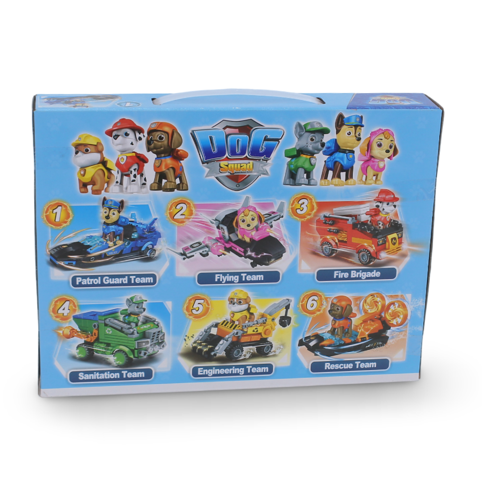 Dog Squad Building Block Set - Petrol Guard Team (203 Pcs)