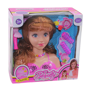 Doll Head with Accessories - Pink