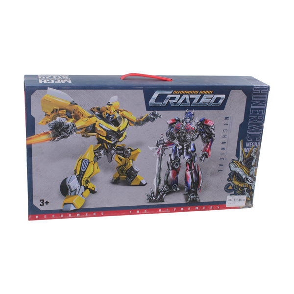 Die-Cast Transforming Robot Toy + Blue Mask