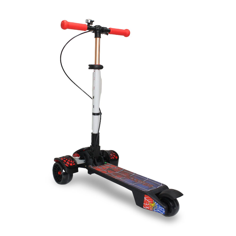 Spider-Man 3-Wheel Scooter (Sound & Light) – Black* Red