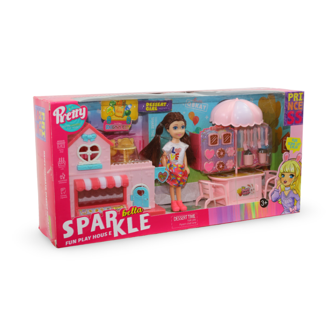 Pretty Sparkle Bella Dessert Time Fun Play House set - Toys - For Baby