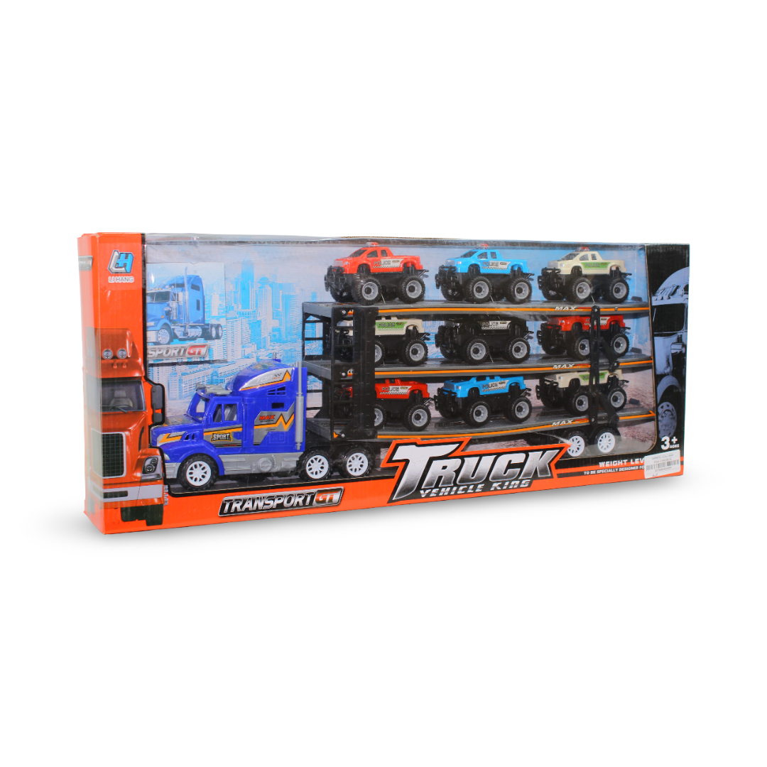 Toys Land Large Car Carrier Truck Toy – Blue