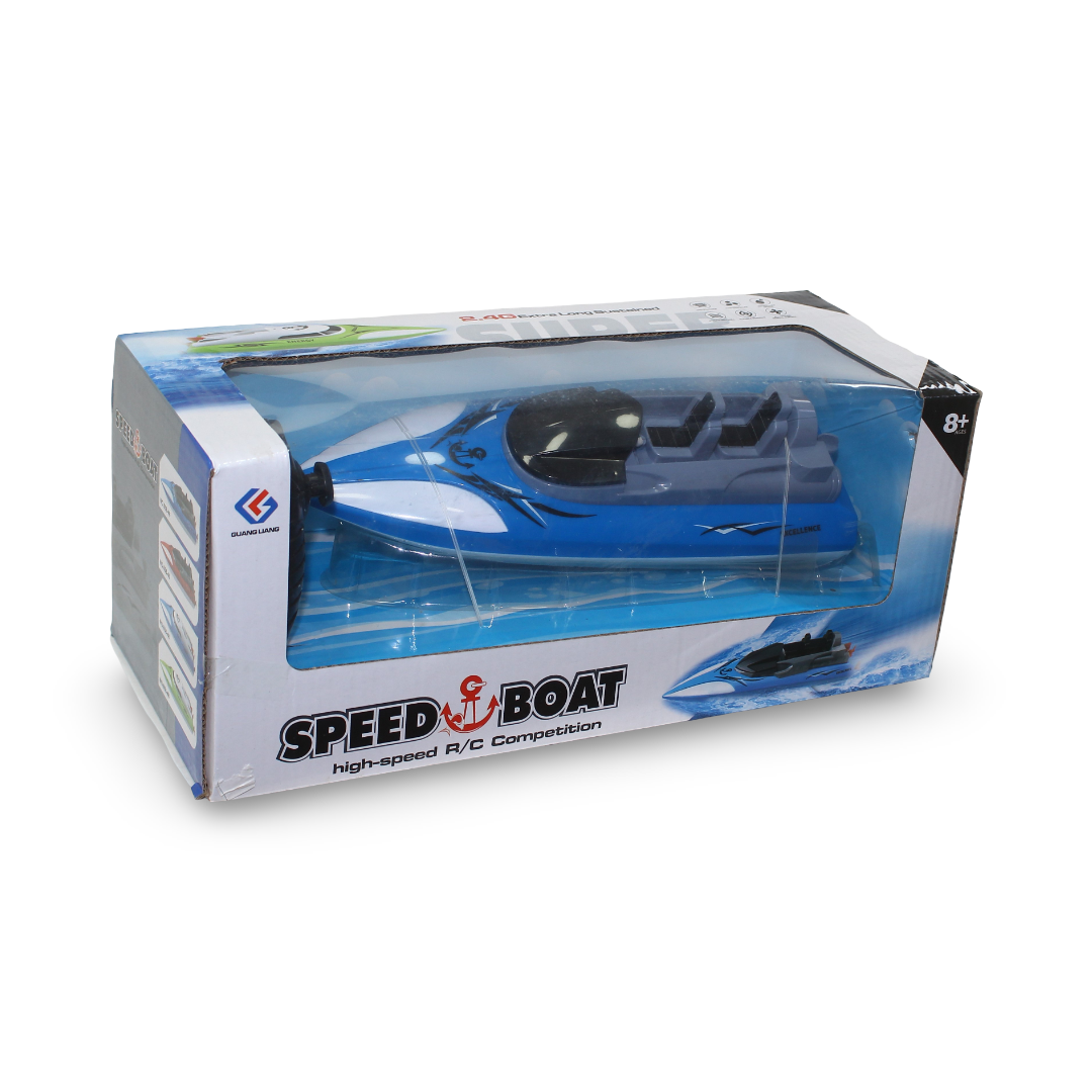 High-Speed R/C Competition Speed Boat – Blue