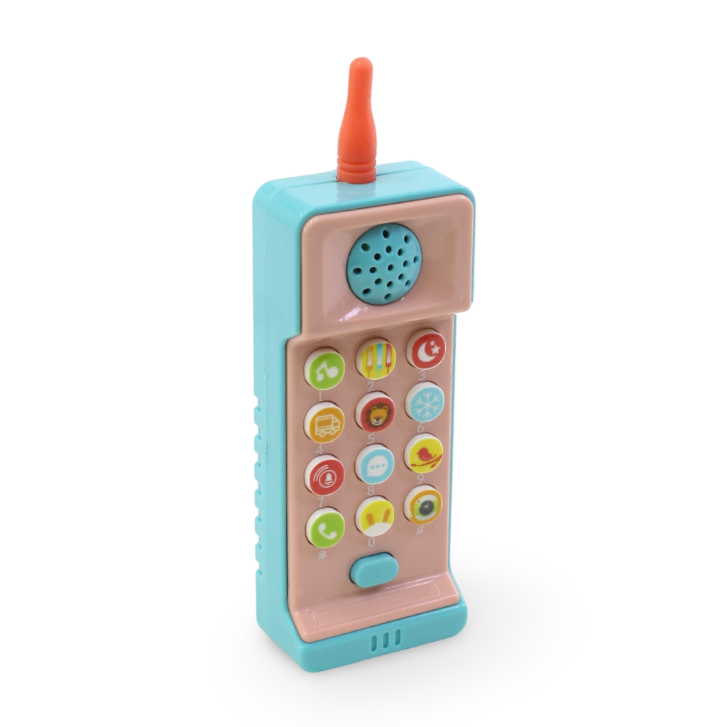 Puzzule Baby Style Rabbit Face Play Cell Phone Toy – Baby Blue