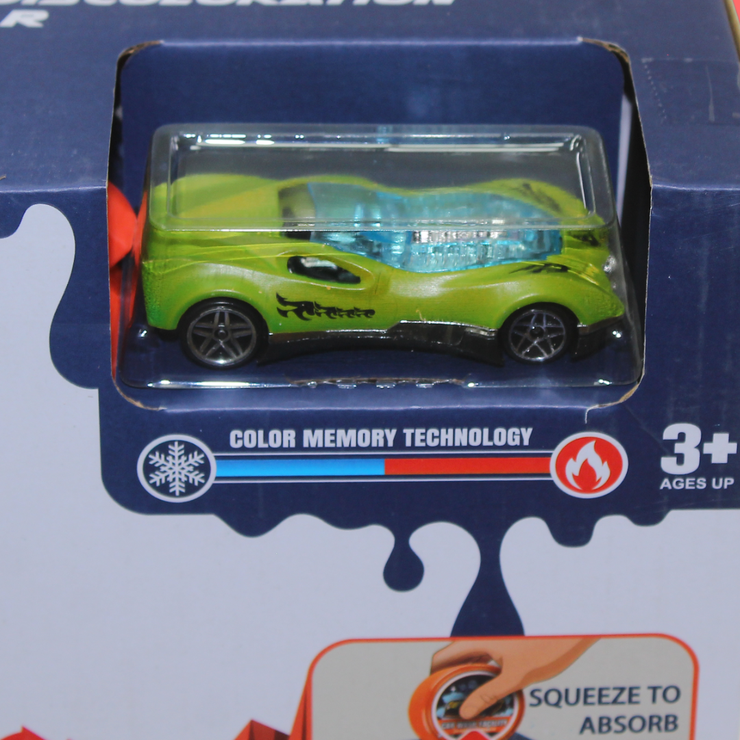 Car Wash Toy Set with Color-Changing Car 28 Pcs – Green
