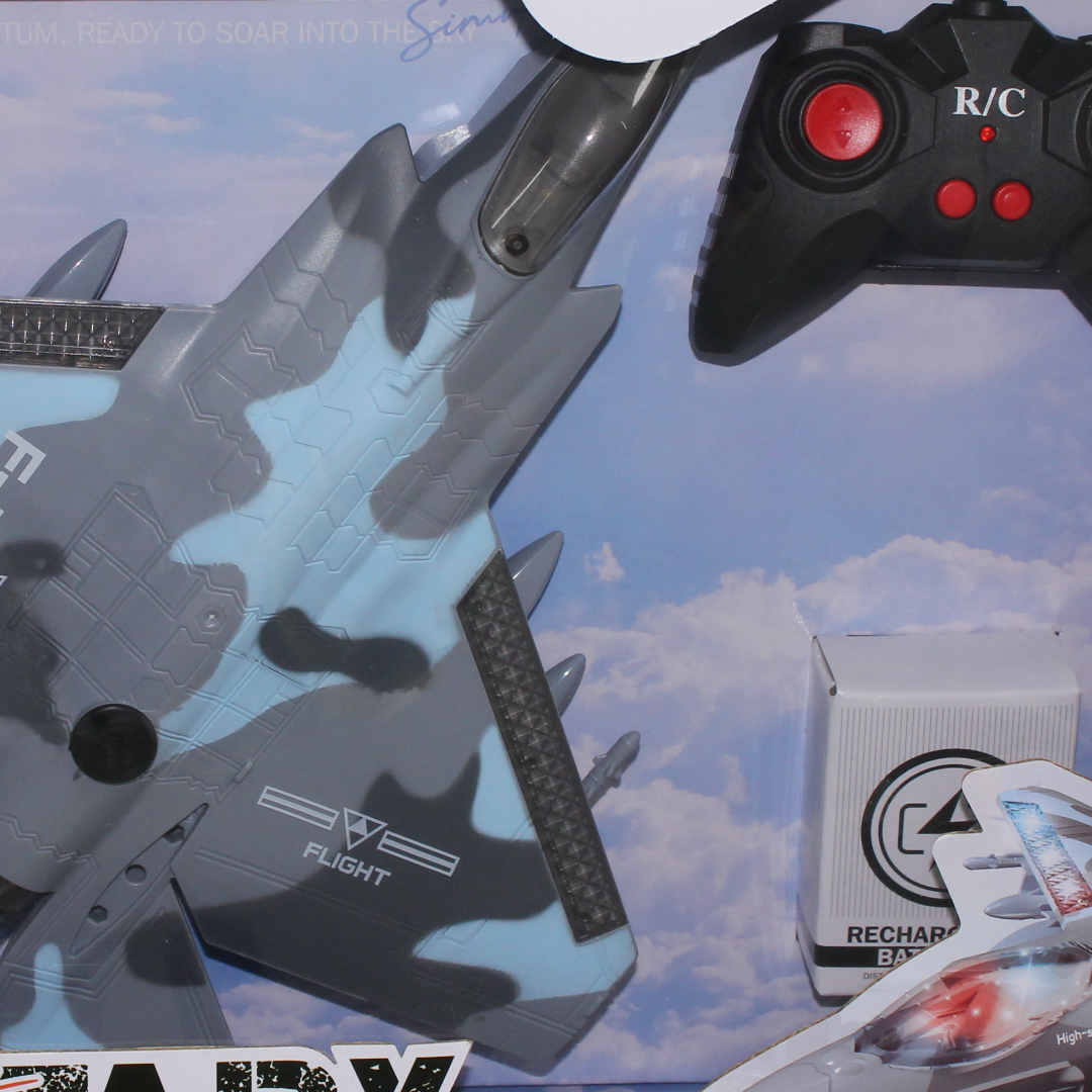 Remote Control Fighter Jet with Lights & Sound