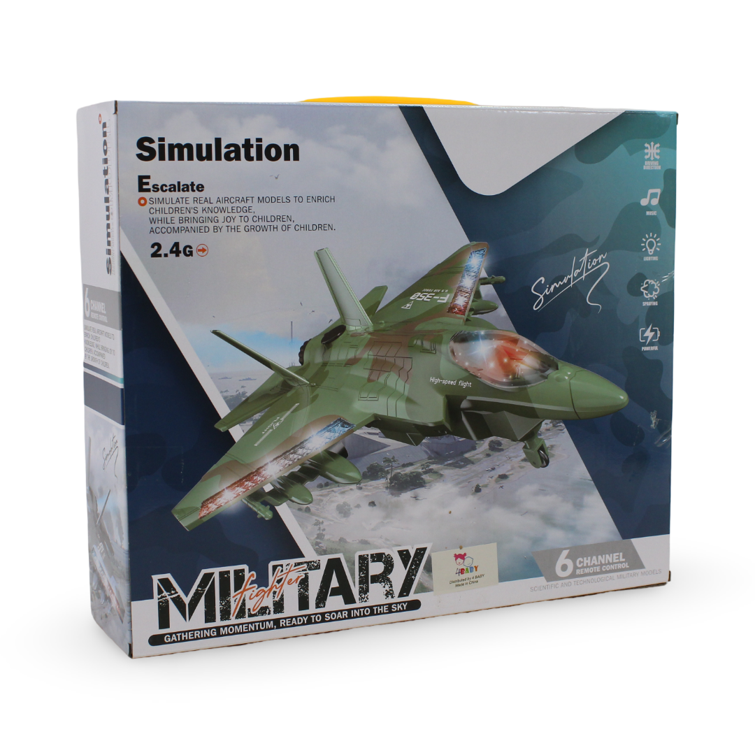 Remote Control Fighter Jet with Lights & Sound