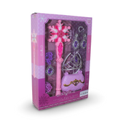 Girls Dress-Up Accessories Set with Light-Up Wand