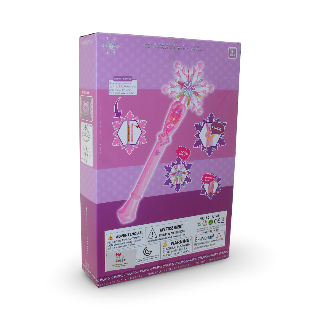 Girls Dress-Up Accessories Set with Light-Up Wand