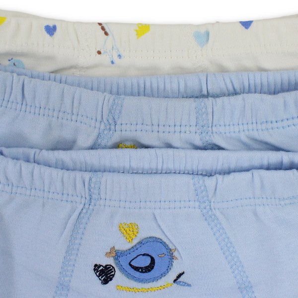 Baby Boys Cotton Pantie – Baby Blue with Animals Design