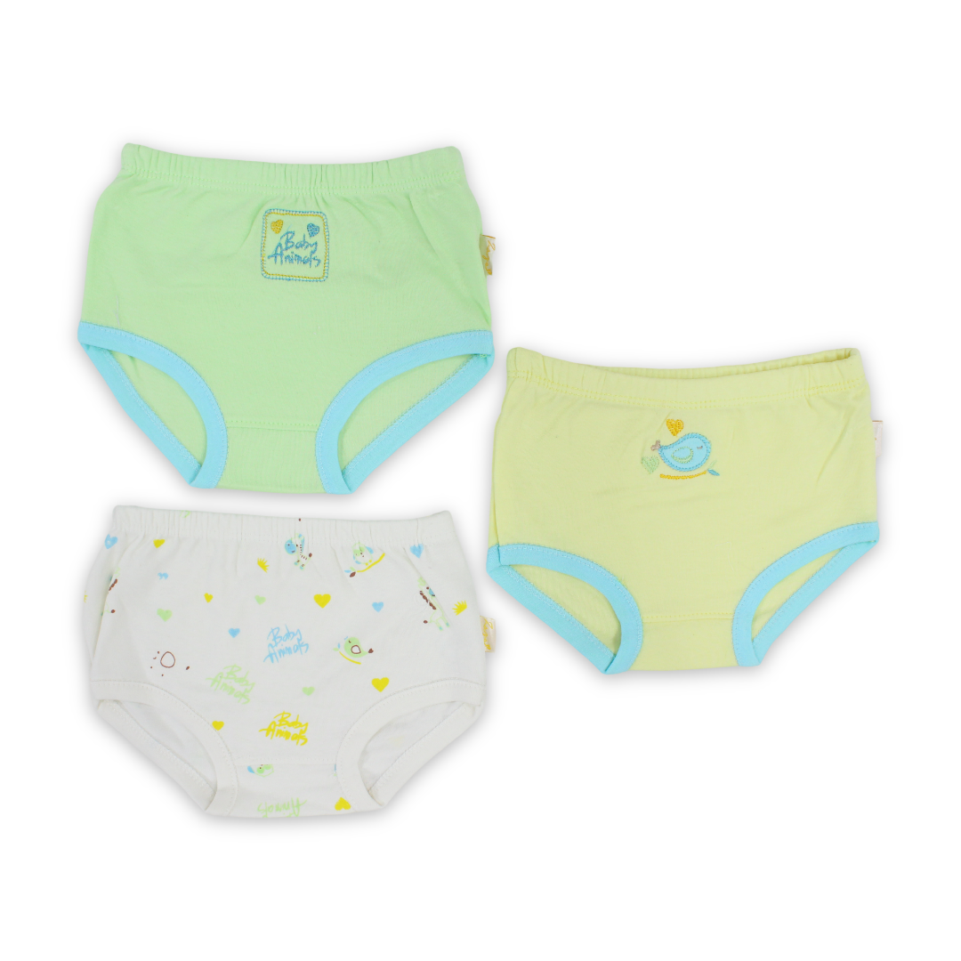 Baby Girls Cotton Pantie Mint – Pack Of 3 - Clothing - Star Dream