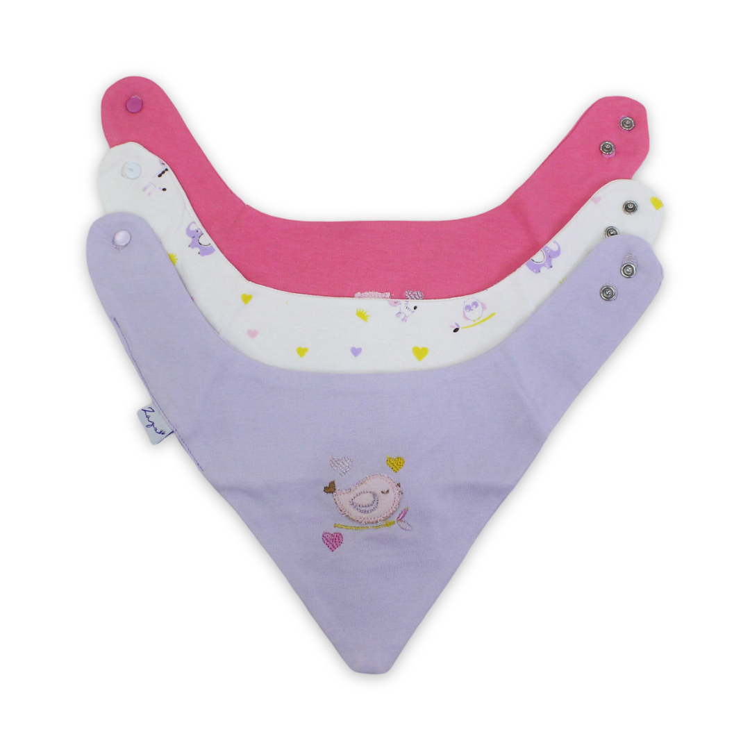 Cotton Baby Bib – Pack Of 3 - Baby Essentials - Star Dream