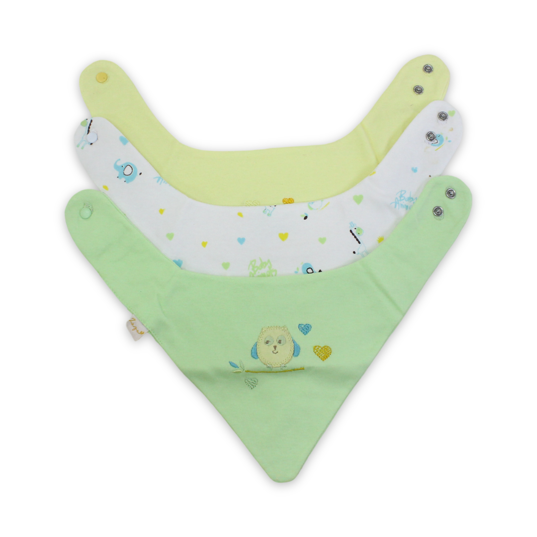 Cotton Baby Bib – Pack Of 3 - Baby Essentials - Star Dream