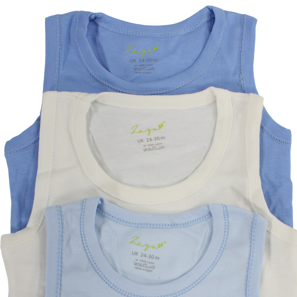 Baby Boys Cotton Underwear Bodysuits  – Multicolor (Pack of 3)