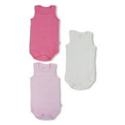 Baby Girls Cotton Bodysuit Multicolor – Pack Of 3