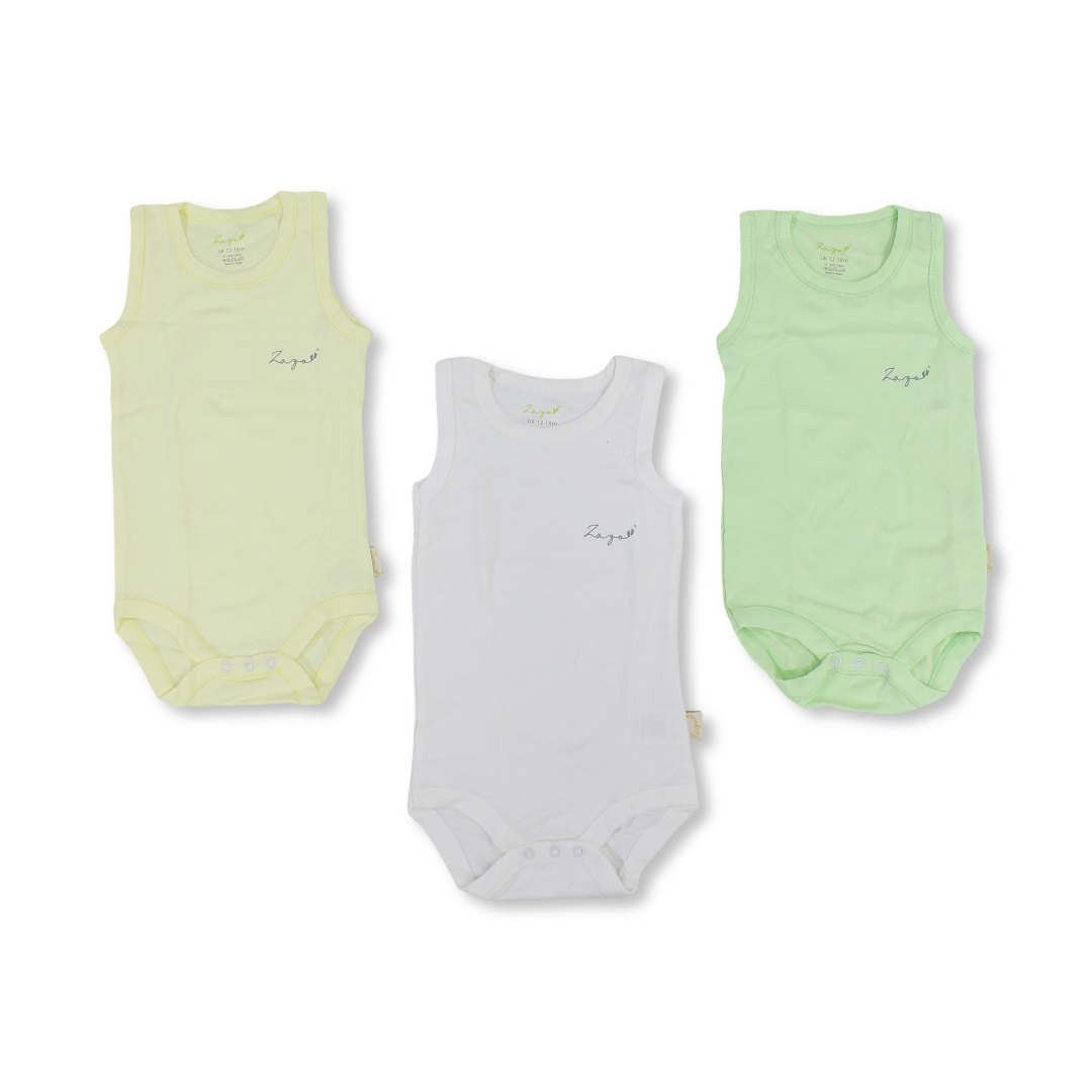 Unisex Baby Cotton Underwear Bodysuit – Pack Of 3