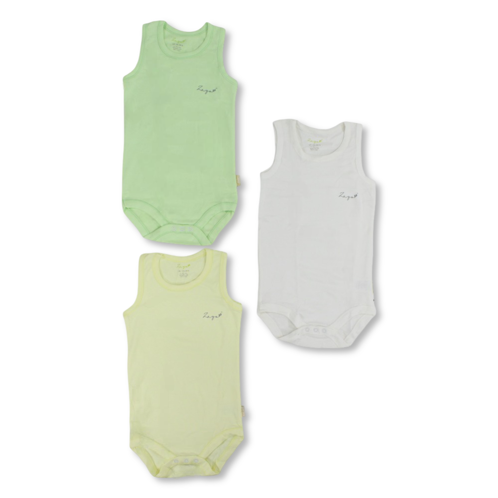 Unisex Baby Cotton Underwear Bodysuit – Pack Of 3
