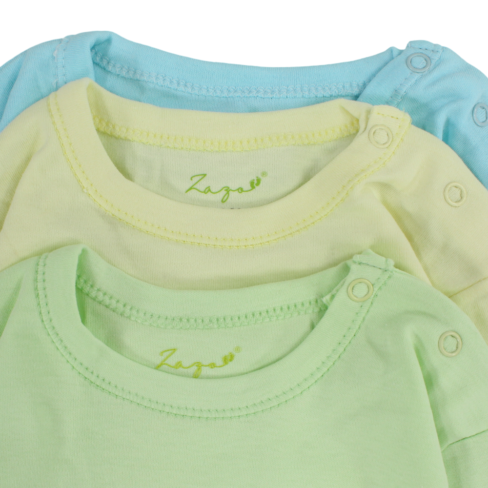 Unisex Baby Cotton Long-Sleeved Underwear Bodysuit – Pack Of 3