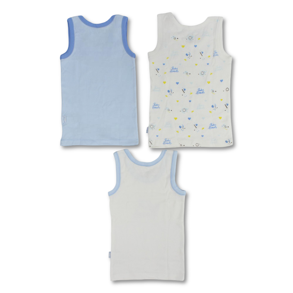 Baby Boys Cotton Undershirt – Pack Of 3