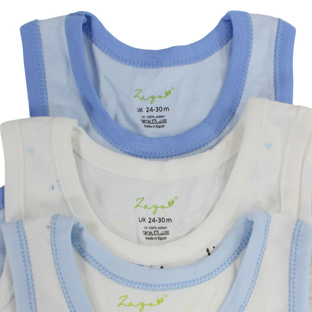 Baby Boys Cotton Undershirt – Pack Of 3