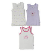 Baby Girls Cotton Undershirt – Pack Of 3