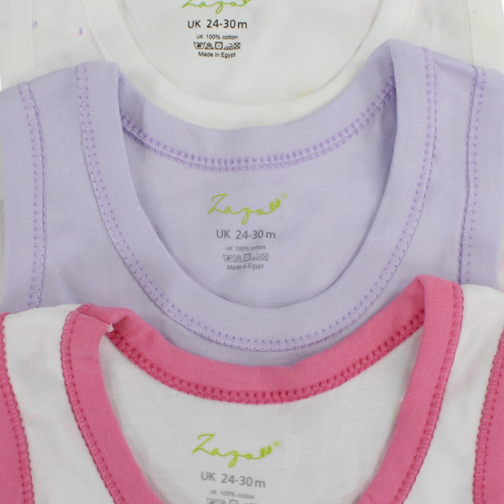 Baby Girls Cotton Undershirt – Pack Of 3