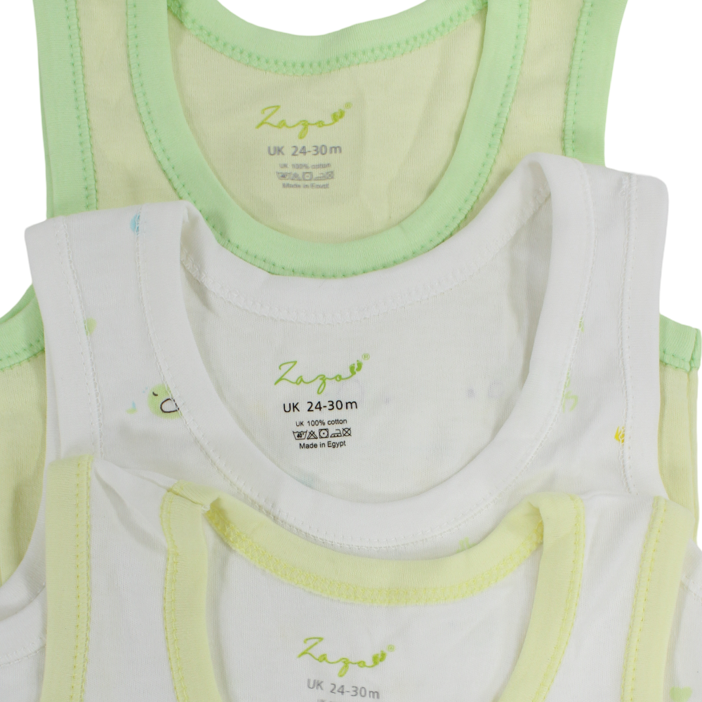 Unisex Baby Cotton Undershirt – Pack Of 3