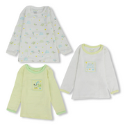 Unisex Baby Cotton Long-Sleeved Undershirt – Pack Of 3