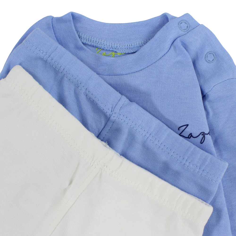 Baby Boys Cotton Pajama Set – Blue