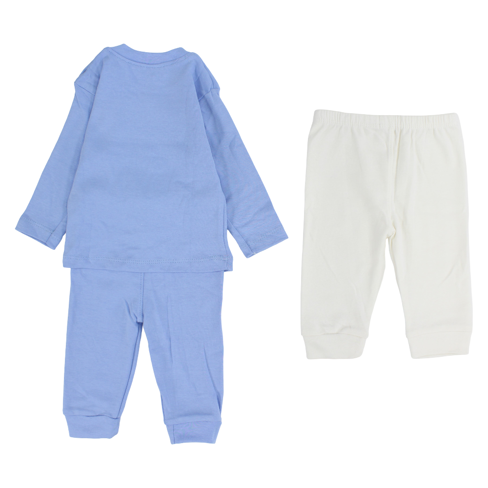 Baby Boys Cotton Pajama Set – Blue