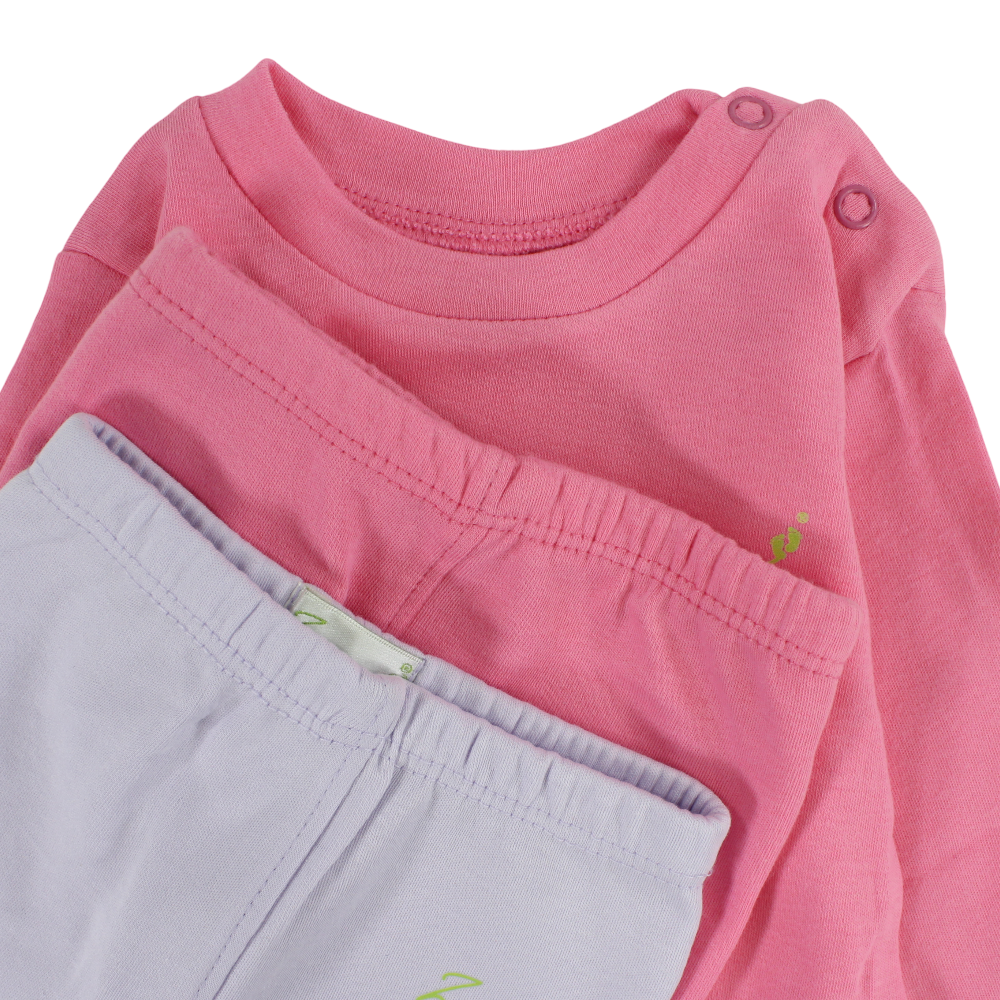 Baby Girls Cotton Pajama Set – Fuchsia